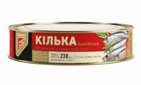 Кілька обсмажена, в томатному соусі FLAGMAN 230 г